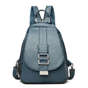 Sac à dos femme simili cuir fermeture éclair